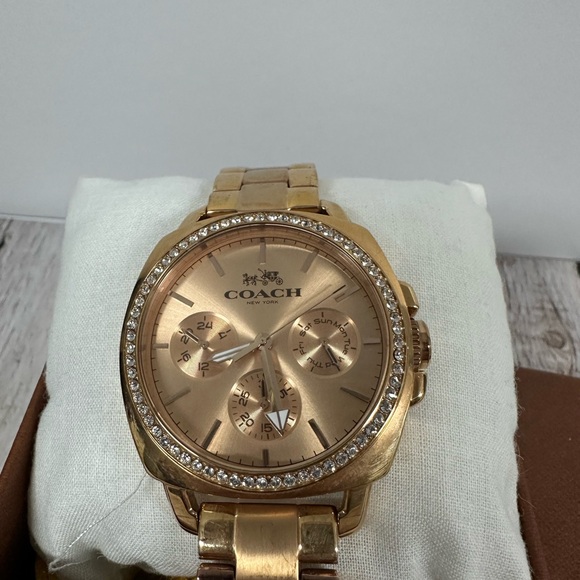 Coach Women’s Rose Gold with Crystals Watch - Picture 2 of 2